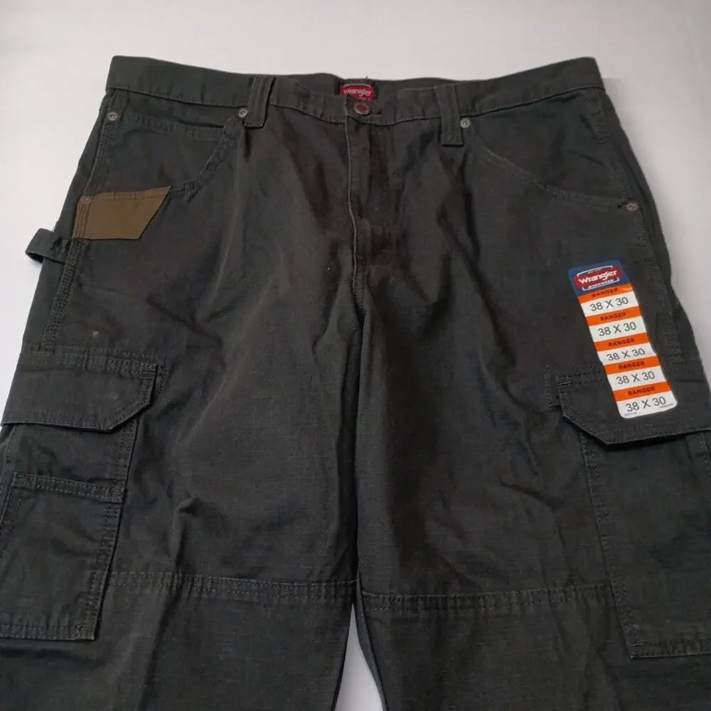 Wrangler Relaxed Ranger‎ Cargo Pants Men's Size 38x30 Black